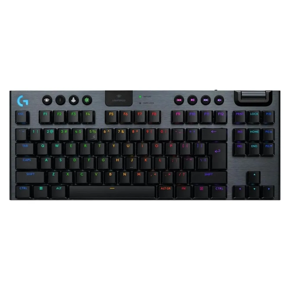 Logitech G915 X Lightspeed TKL (US, Kabelgebunden, Kabellos)