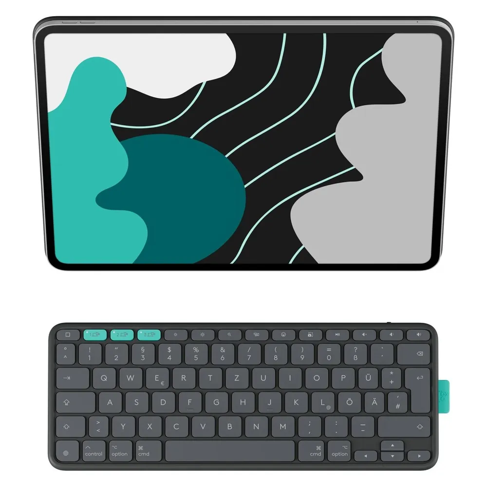 Logitech Flip Folio iPad Pro (2024) / iPad Air (2025) 11 Zoll Tastaturhülle QWERTZ