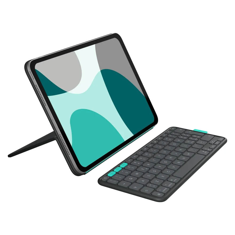 Logitech Flip Folio iPad Pro (2024) / iPad Air (2025) 11 Zoll Tastaturhülle QWERTZ