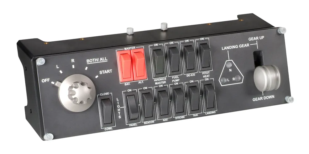 Logitech Flight Switch Panel | 945-000012 | Flugsimulator-Instrumentenbrett