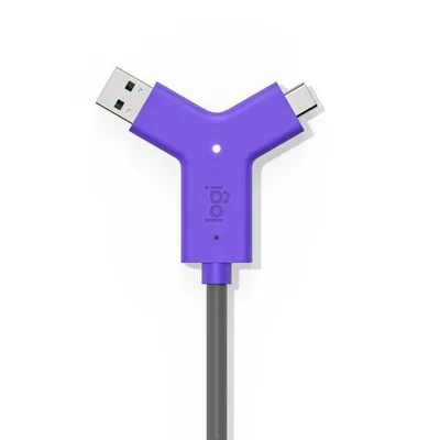 Datenkabel Logitech Swytch 1,5 m USB Schwarz und Violett