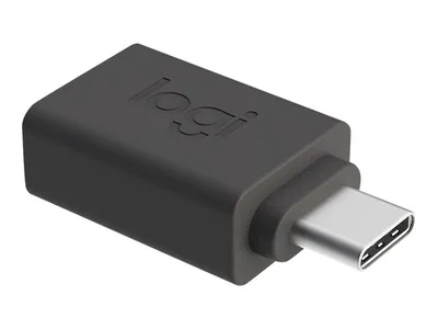 Logitech USB-C auf USB-A Adapter, Schwarz