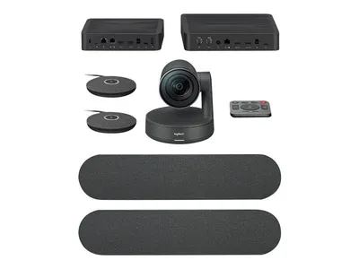 Logitech Rally Plus Kit, Schwarz, USB, 3840 x 2160 (4K UHD)