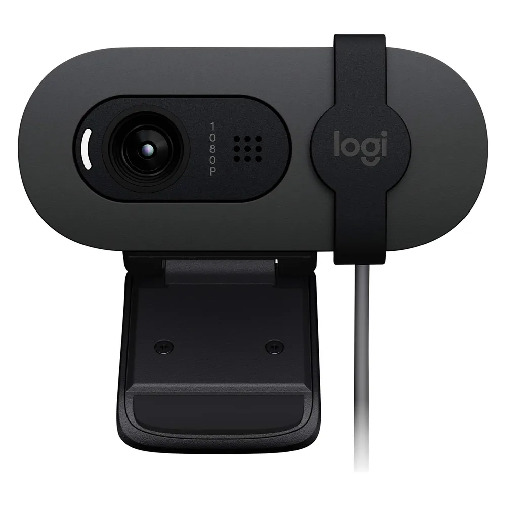 Logitech Brio 105 Webcam Full HD 1080p RightLight 2 Omnidirektionales USB-Mikrofon
