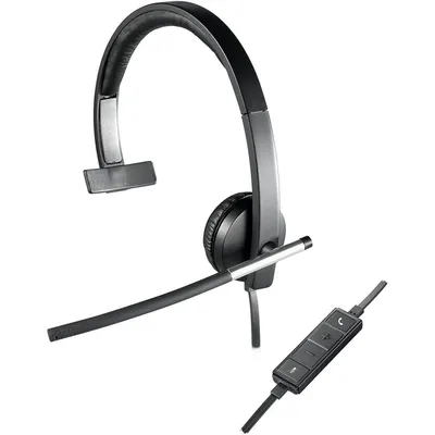 Logitech H650e Kopfhörer Kabelgebunden Kopfband Büro/Callcenter USB Typ-A Schwarz, Silber