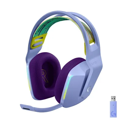 Logitech G G733 Kopfhörer Kabellos Kopfband Gaming Lila