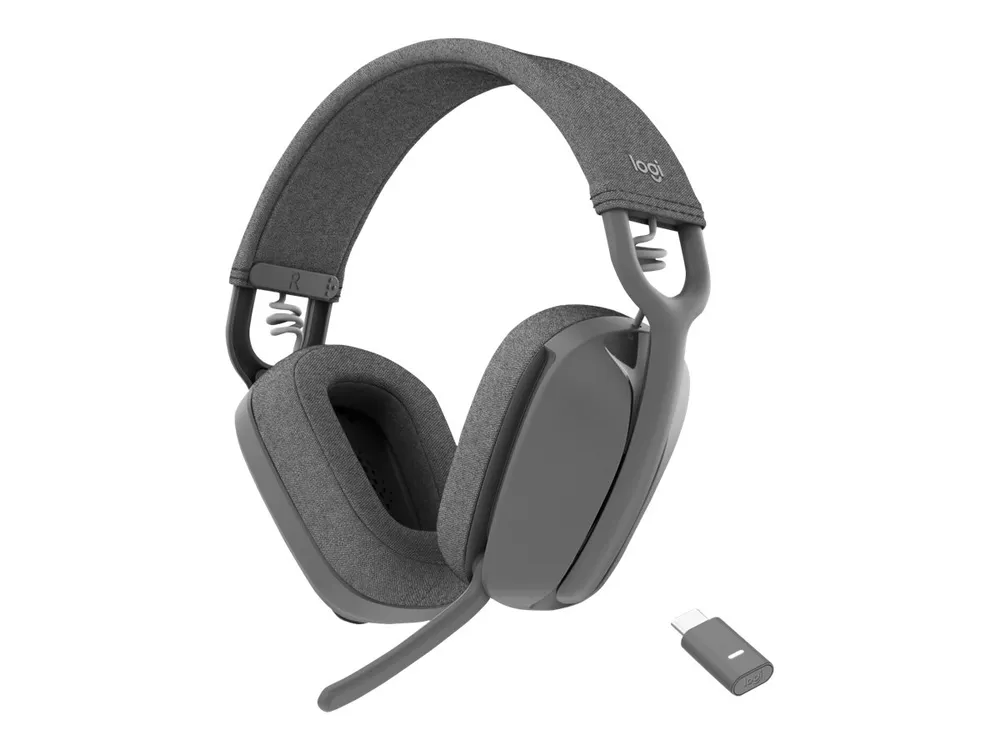 Logitech Zone Vibe Wireless Headset, Grafit, Over-Ear, Kabellos