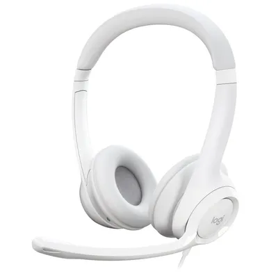 Logitech H390 Kopfhörer Kabelgebunden Kopfband Büro/Callcenter USB Typ-A Weiß