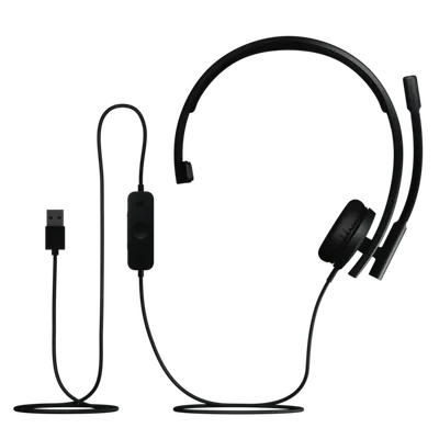 Logitech H570e (Teams-Version), Schwarz, On-Ear, Kabelgebunden, USB-A