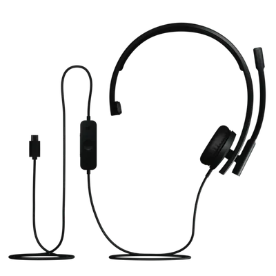 Logitech H570e (Teams-Version), Schwarz, On-Ear, Kabelgebunden, USB-C