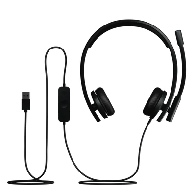 Logitech H570e (Teams-Version), Schwarz, On-Ear, Kabelgebunden, USB-A