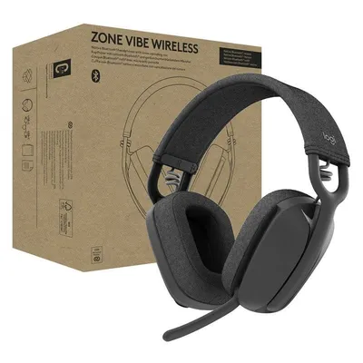 Kopfhörer Logitech Zone Vibe Wireless Bluetooth mit Geräuschunterdrückung, Graphit