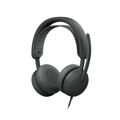 Auriculares Logitech Zone Wired 2 con cable USB-C/USB-A Cancelación de Ruido Micrófono Grafito