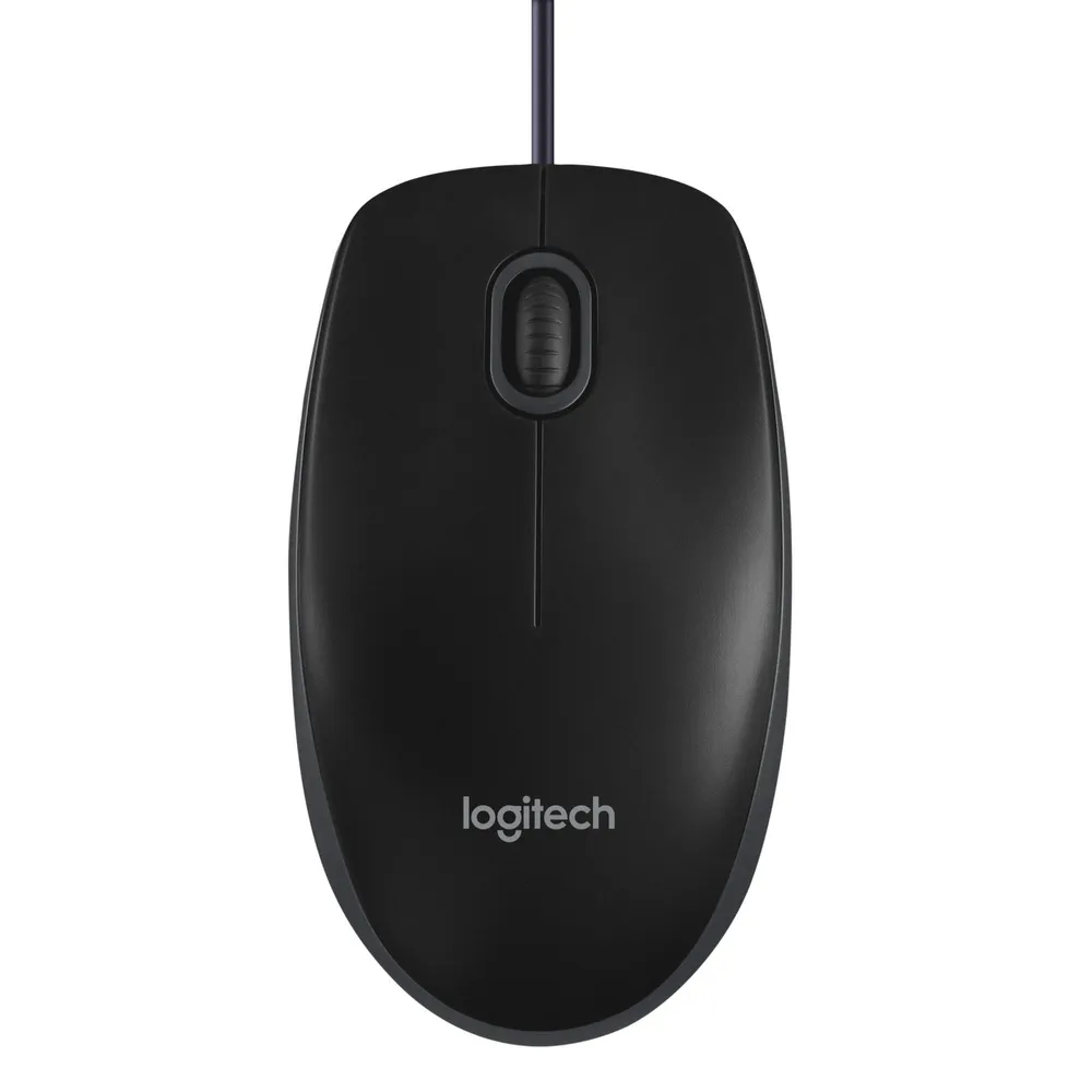 B100 Optical USB Mouse, schwarz Maus