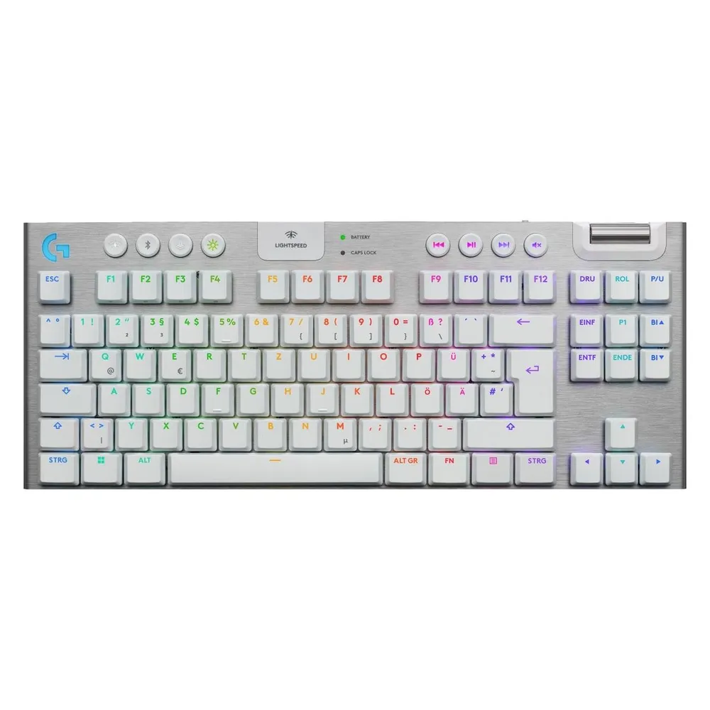 Gaming-Tastatur Logitech G915 TKL Lightspeed TKL Wireless Weiß Qwertz
