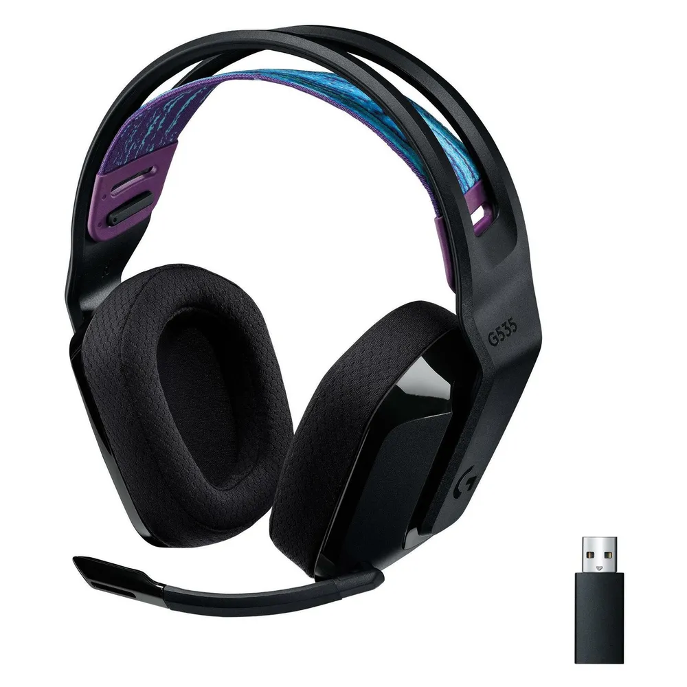 Logitech G535 Lightspeed Kabelloses Gaming-Headset Schwarz