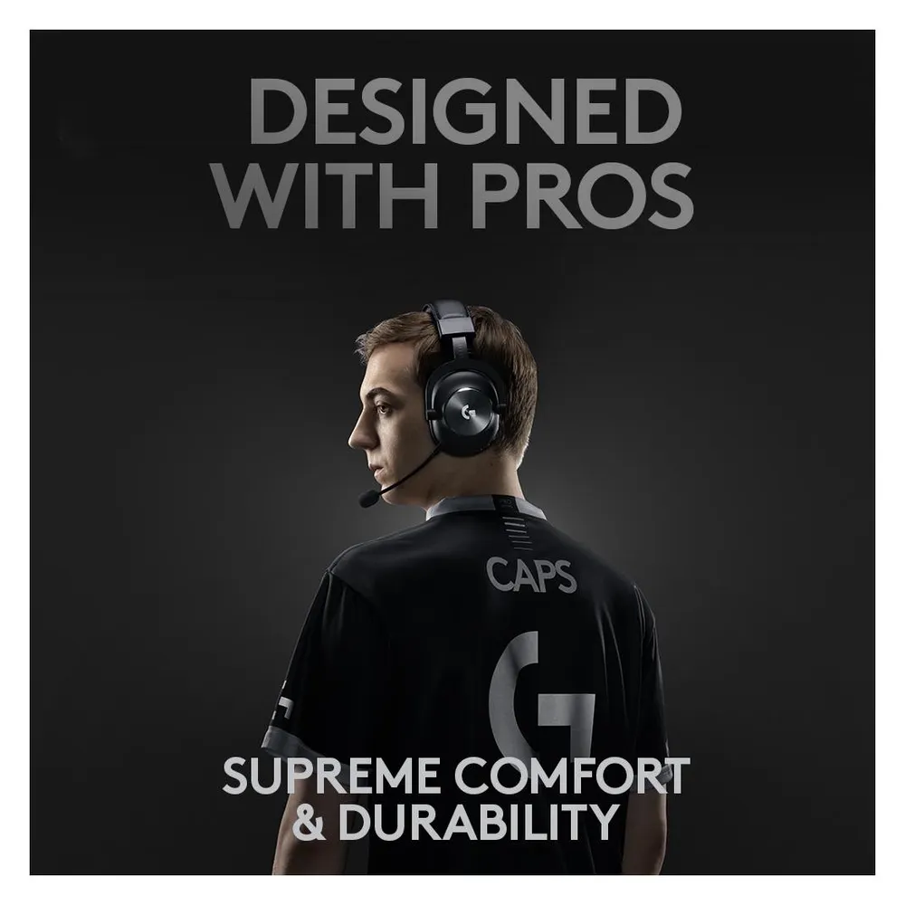 G Pro X Wireless Lightspeed, Schwarz Gaming-Headset