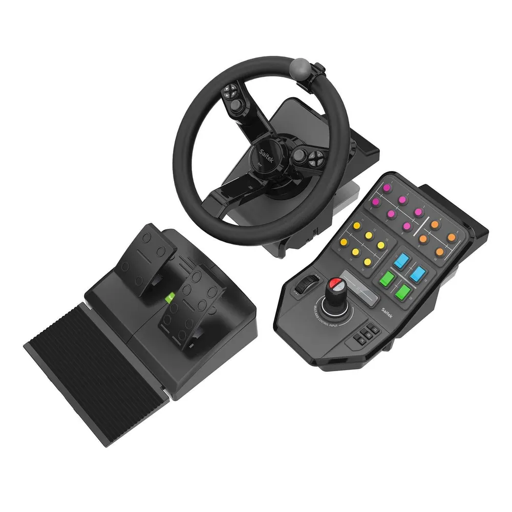 G Saitek Heavy Equipment Bundle Farm Sim Controller Gaming-Lenkrad