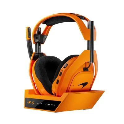 Kopfhörer Logitech G Astro A50 X LIGHTSPEED kabellos RF Gaming PLAYSYNC PRO-G GRAPHENE Schwarz Orange