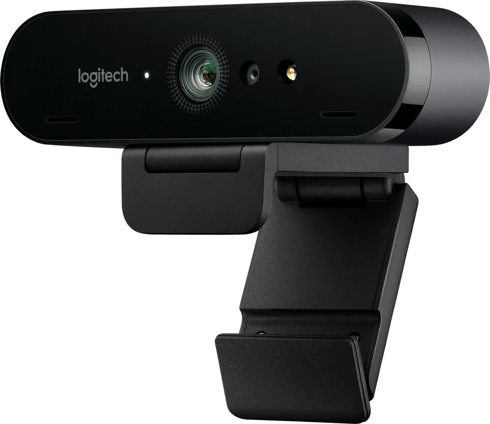 Logitech Brio 4K Ultra HD - High-End-Streaming & Videokonferenzen Business Webcam (4K Ultra HD, Teams, Skype, Zoom, Cortana, Webex, GoToMeeting, Discord, Twitch, HDR, Infrarot-Sensor für Windows Hello, Abnehmbare Abdeckblende)