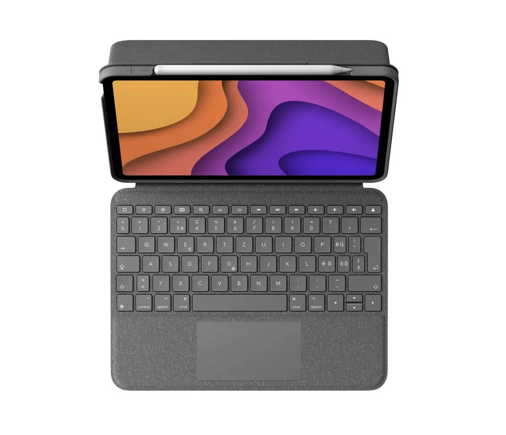 Logitech Folio Touch Tastatur-Case für für iPad Pro 11 Zoll 1., 2., 3., 4. Gen. iPad-Tastatur (Blickwinkel: 20-60)