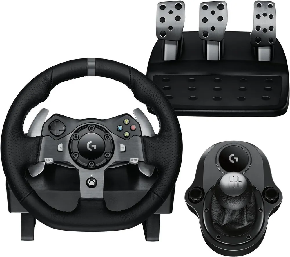 Logitech G920 Lenkrad mit Schaltung Pedale Xbox Series X, S, One und PC Gaming Lenkrad