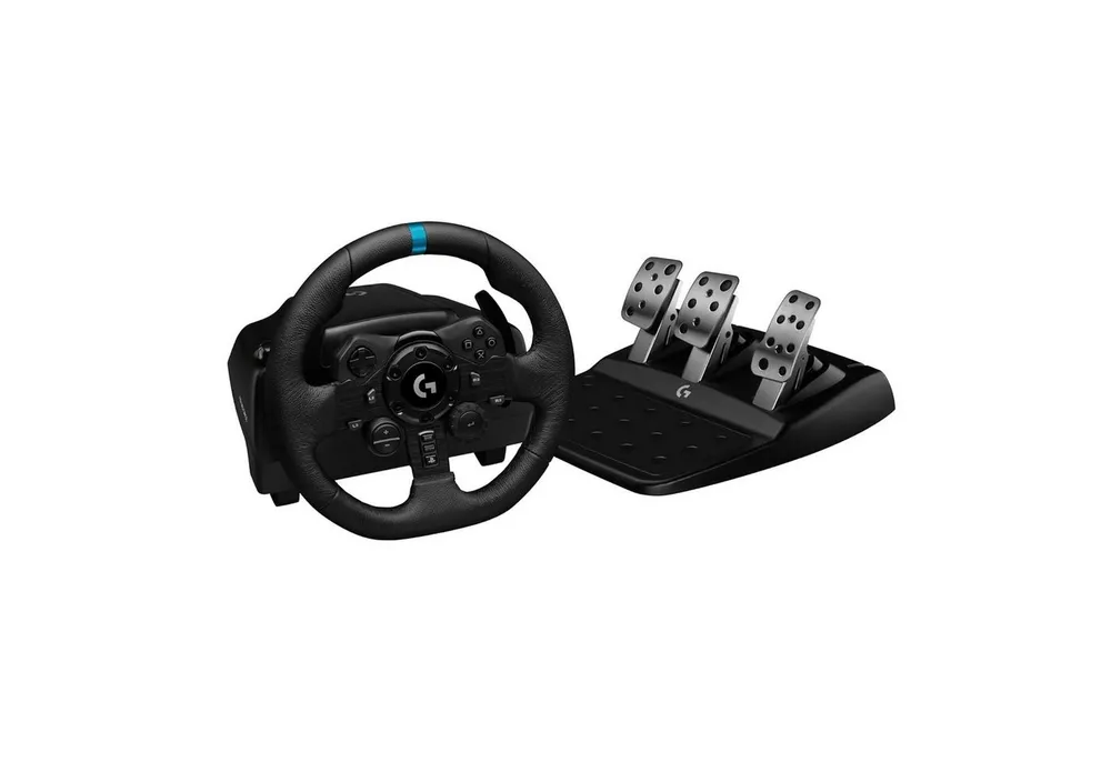 Logitech G923 Driving Force Rennlenkrad mit Pedalen - USB Gaming-Lenkrad (Set, für PS5, PS4, PC, Mac)