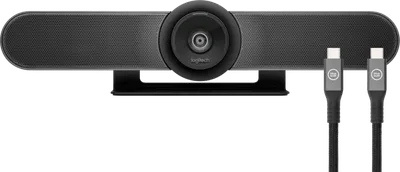 Logitech MeetUp Videokonferenzkamera + BlueBuilt USB-C-auf-USB-C-Kabel 2 m