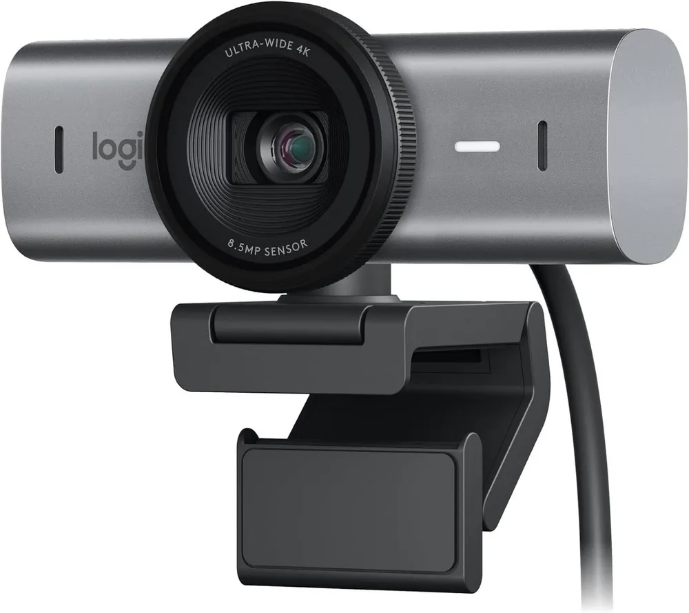 Logitech MX Brio 4K Ultra HD mit Dual-Mikrofonen, Autofokus-Show Mode, schwarz Full HD-Webcam