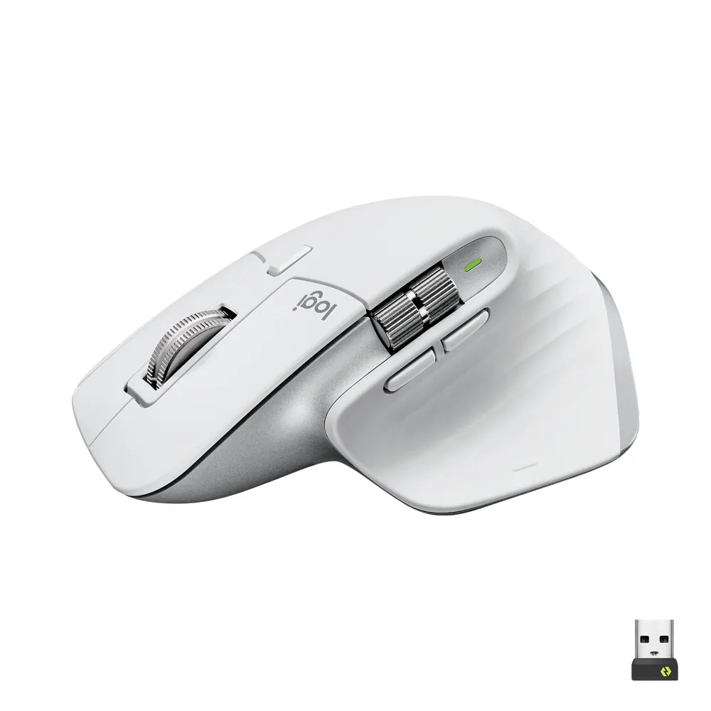 Logitech MX Master 3S Maus rechts RF kabellos + Bluetooth weiß