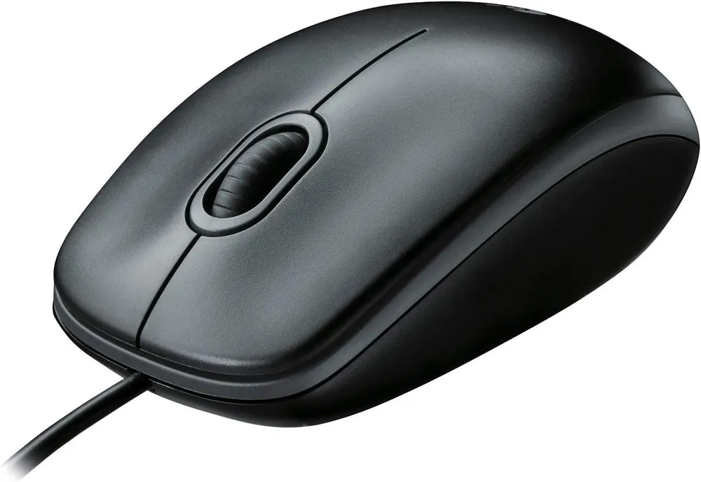 Logitech USB-Maus 800 DPI beidhändig ergonomisch & präzise für PC Laptop Maus (Kabelgebunden, 125 dpi, Ergonomische USB-Maus 800 DPI, präziser Sensor & beidhändiger Nutzung)