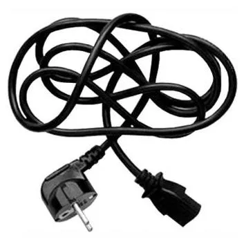 Logo Netzkabel 23 Netzkabel, CEE7 (Stecker) - C13, 2m, VDE approved, schwarz