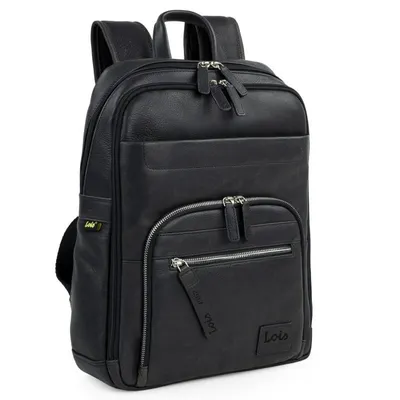 Lois Osborn Laptop-Rucksack bis 13,3 Zoll, Schwarz