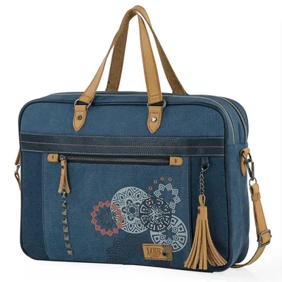 Lois Pasadena Laptop-Aktentasche bis 15,6 Zoll, Blau