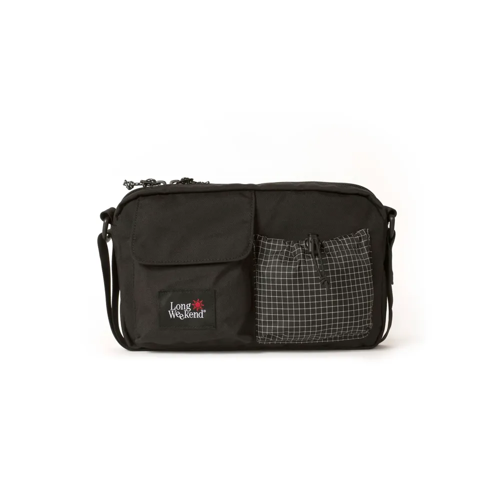 Long Weekend Schultertasche, Schwarz