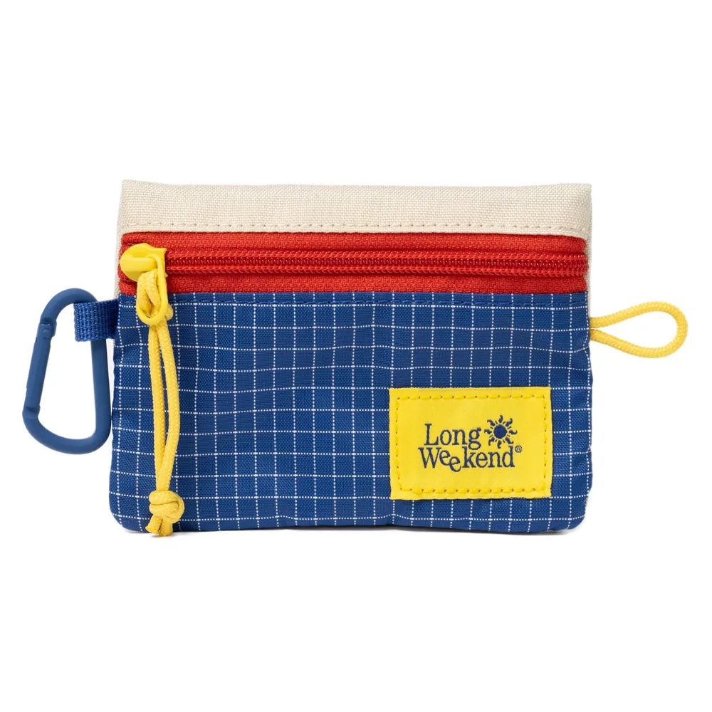 Long Weekend Kleiner Alltags-Reißverschlussbeutel, Creme Multicolor, S