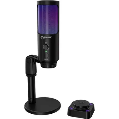 Mikrofon Lorgar SMP40 USB cardioid mit RGB-Beleuchtung und Ständer