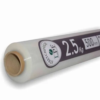 LPF dieLUFTPOLSTERFOLIE Schutzfolie 1x Stretchfolie Wickelfolie transparent 2,5Kg, Breite 500mm