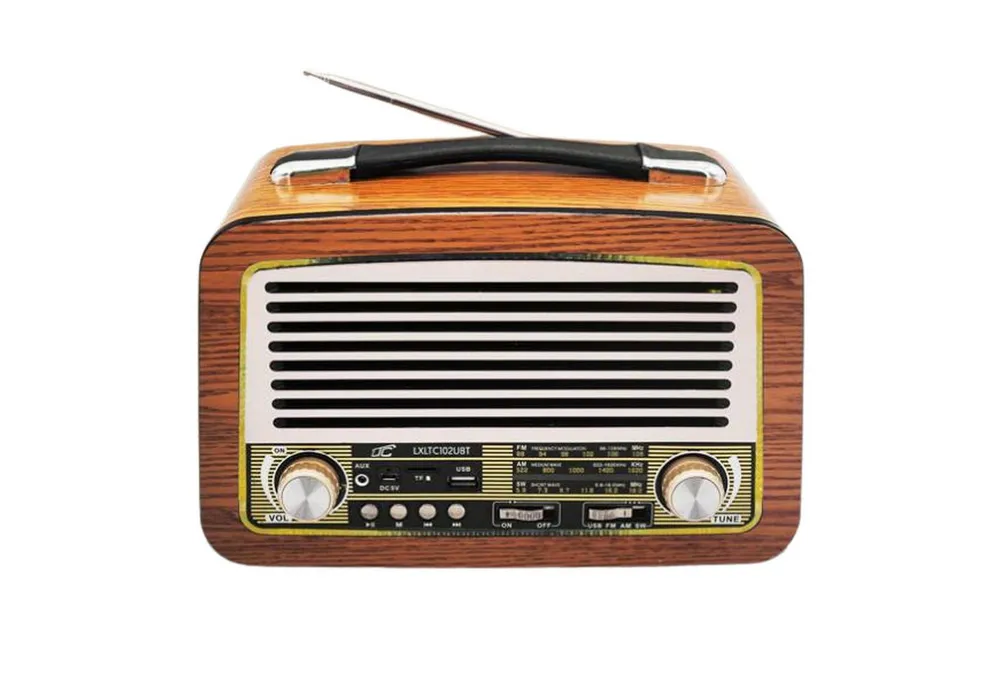 LTC LXLTC102UBT Retro-Radio (FM-Tuner, 5,00 W, Tragbares Radio FM AM Olza Retro mit Beleuchtung)