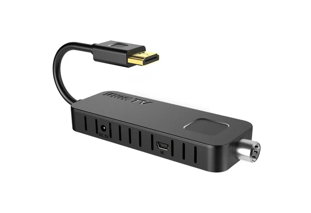 LTC TV-Tuner und Set-Top-Box für terrestrisches Fernsehen: TV STICK Tuner (DVB-T2-TV-Stick, Full-HD-Auflösung (1080p)