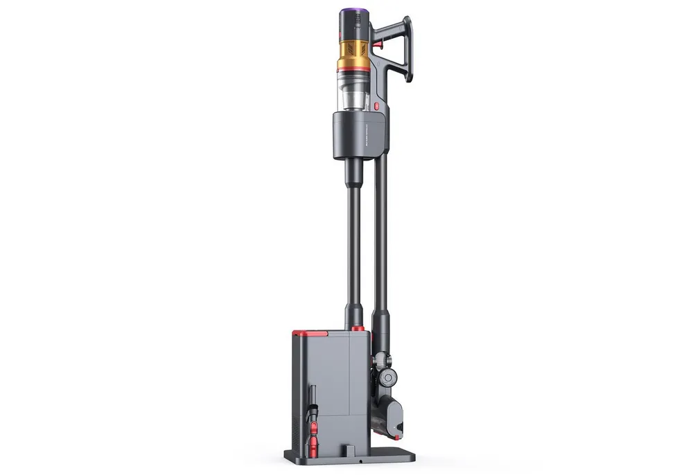 lubluelu Akku-Hand-und Stielstaubsauger X1000 Kabelloser Akku Staubsauger mit 2,5L Absaugstation 27kPA, 400 W, mit Beutel, Anti-Tangle-Bodenbürste / mit Auto Empty Funktion und Duftbox
