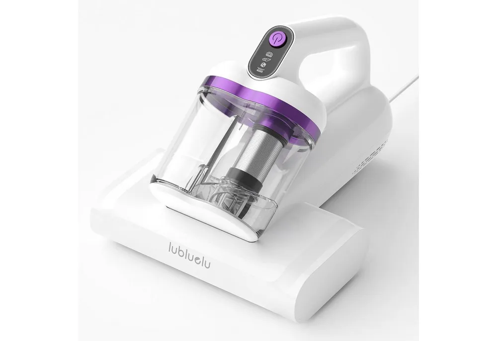 lubluelu Matratzenreinigungsgerät Milbenstaubsauger mit UV-C-Licht Milben-Handstaubsauger, 350 W, beutellos, 15KPA,Ultraschall,55°C Heißluft,doppelter Zyklon