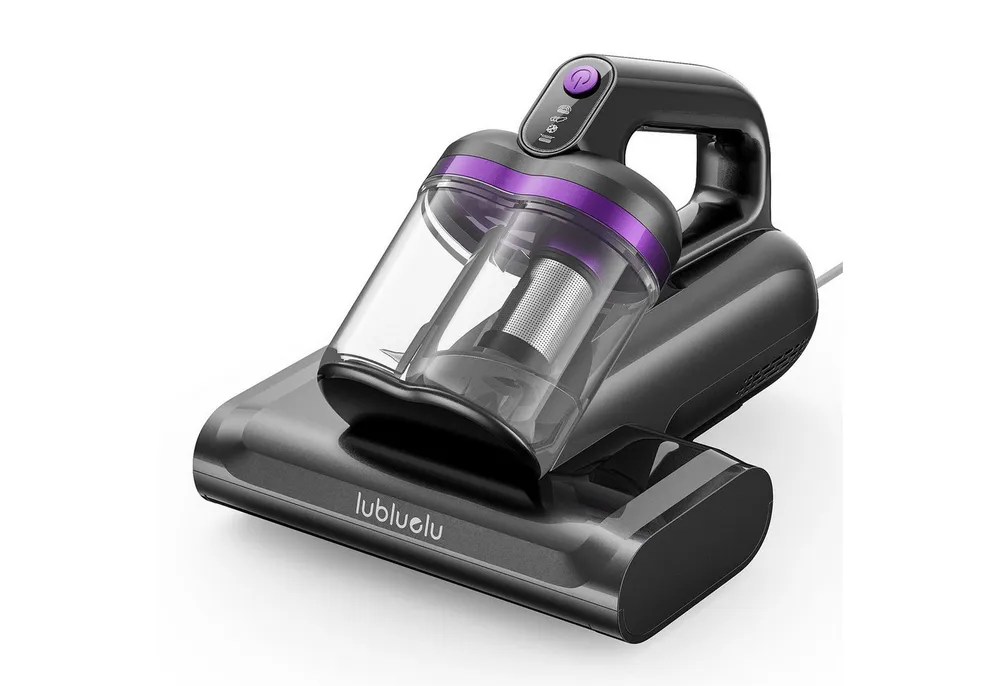 lubluelu Matratzenreinigungsgerät Milbenstaubsauger mit UV-C-Licht Milben-Handstaubsauger, 350 W, beutellos, 15KPA,Ultraschall,55°C Heißluft,doppelter Zyklon