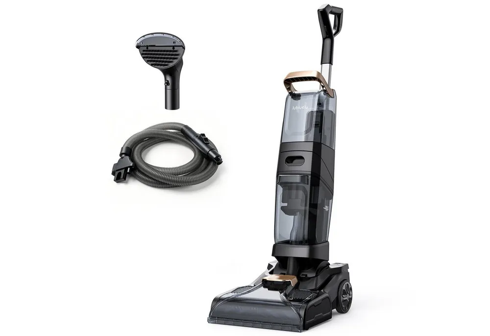 lubluelu Teppichreinigungsgerät X3 Professional Teppichreiniger Nasssauger Reinigungsgerät 19Kpa, 1200 W, beutellos, Dual-Tank, reinigt Flecken auf Teppichboden, Polster, Treppe
