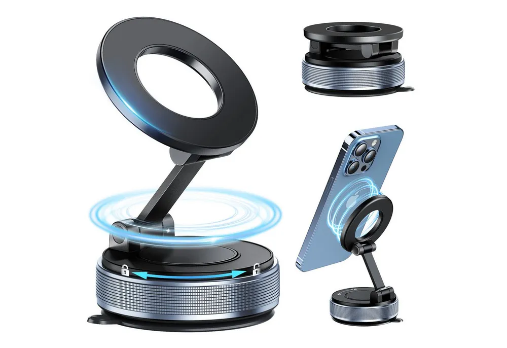 Luckice Smartphone-Halterung Autotelefonhalterung Handyhalterung Auto, (360° verstellbare magnetische Vakuum-Handyhalterung, kompatibel mit iPhone 17 Pro Max, 16, 15, 14, 13 und 12)