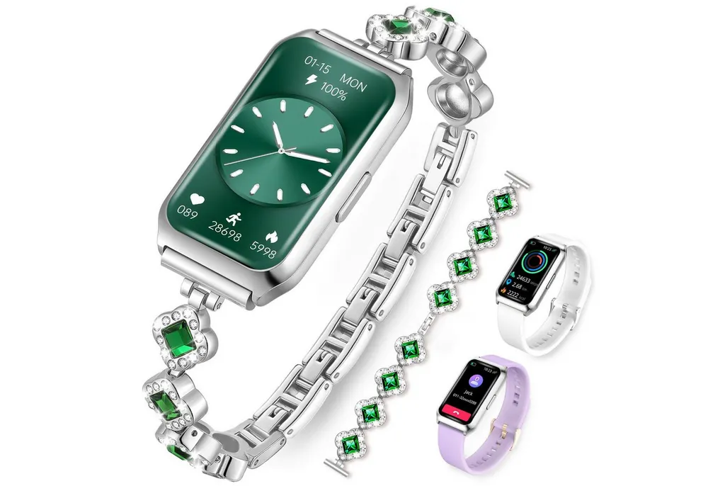 Luckice Smartwatch Damen, Intelligente Multifunktions-Sportuhr,Tracker Uhr Smartwatch (Smartwatch Fitness Tracker Uhr IP68 Wasserdicht,1.7" HD Voll Touchscreen Fitnessuhr Tracker mit Blutsauerstoff/Pulsmesser/Sportuhr/Schrittzähler/Schlafmonitor Aktivitätstracker usw für iOS/Android Uhren Watch) cm)