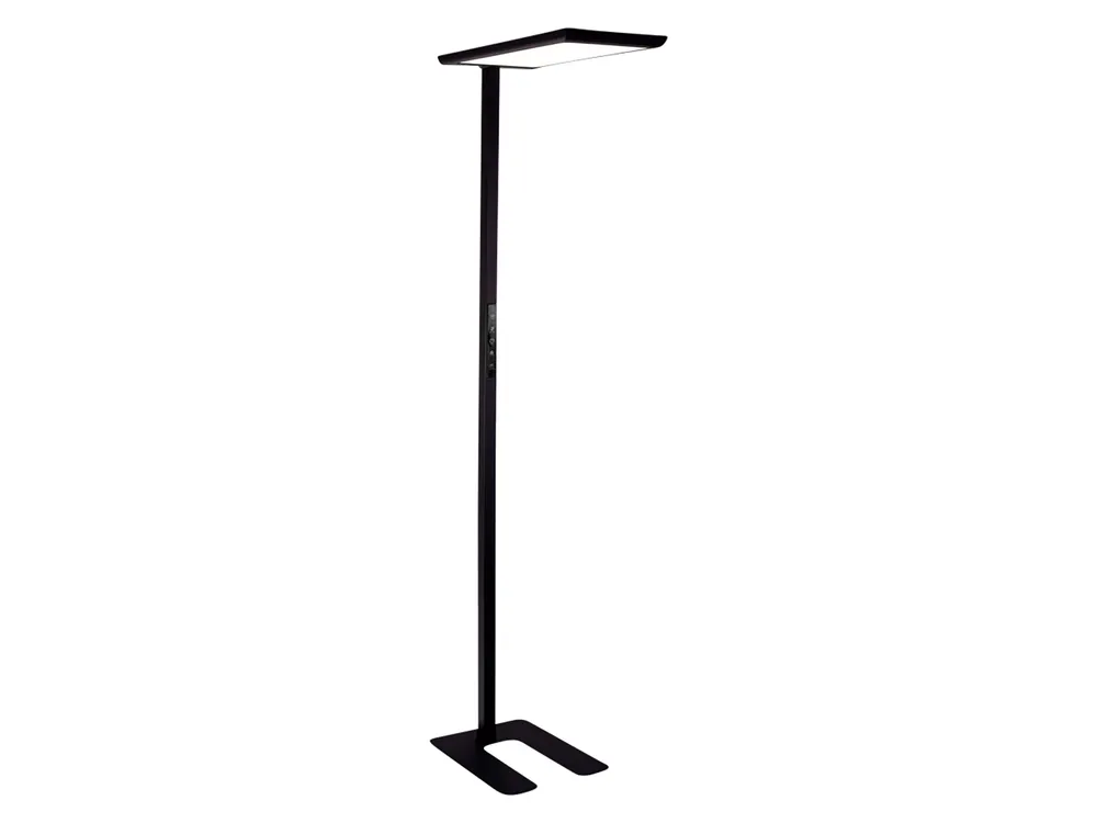 LUXULA LED-Büro-Stehleuchte, Up/Down, 100W, 4000K, EEK: F, 7000lm, IP20, dimmbar, schwarz