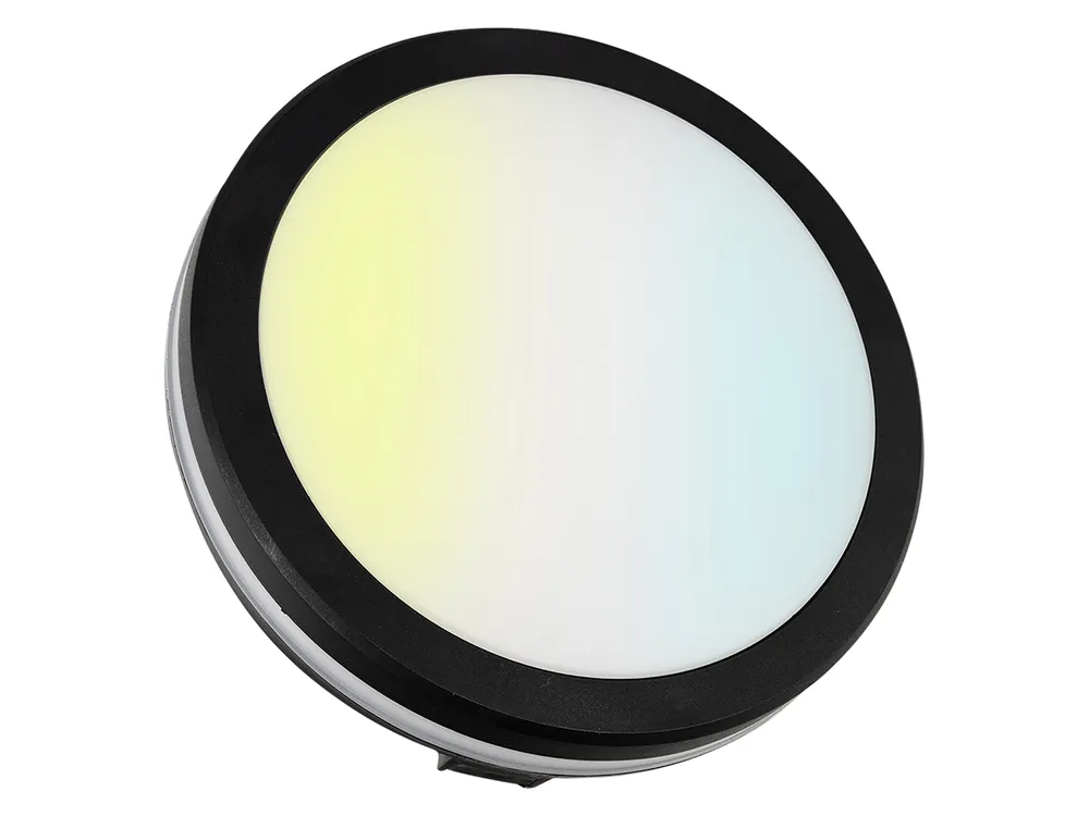 LUXULA LED-Deckenleuchte, 20W, EEK: F, 2000lm, CCT, IP65, schwarz/weiß