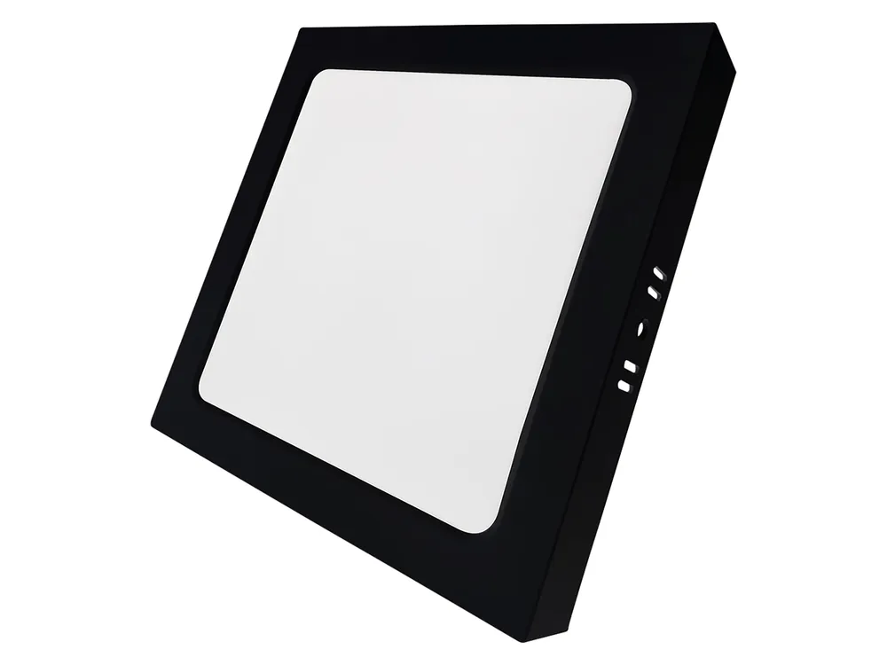 LUXULA LED-Deckenleuchte, 24W, EEK: F, 2400lm, CCT, IP44, quadrat, schwarz
