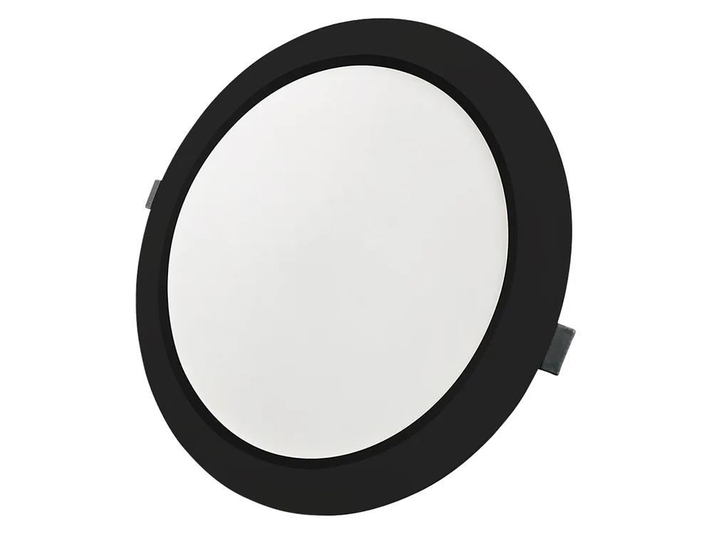LUXULA LED-Einbauleuchte, 12W, EEK: F, 1200lm, CCT, IP44, schwarz